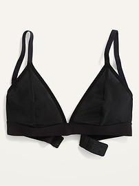 View large product image 4 of 8. Mesh V-Neck Bralette Top