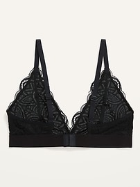 View large product image 4 of 8. Lace V-Neck Bralette Top