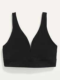 View large product image 4 of 8. Soft-Knit V-Neck Bralette Top