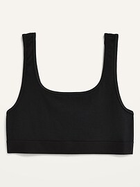 View large product image 4 of 8. Supima® Cotton-Blend Bralette Top