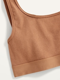 View large product image 3 of 8. Supima® Cotton-Blend Bralette Top