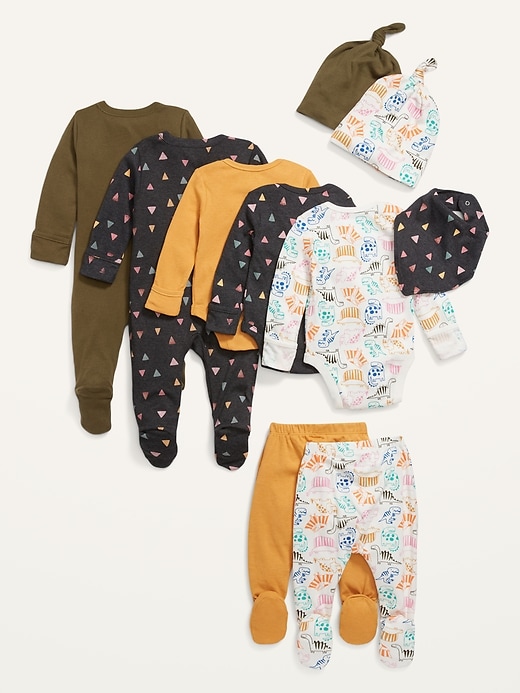 View large product image 2 of 2. Unisex 10-Piece Layette Set for Baby