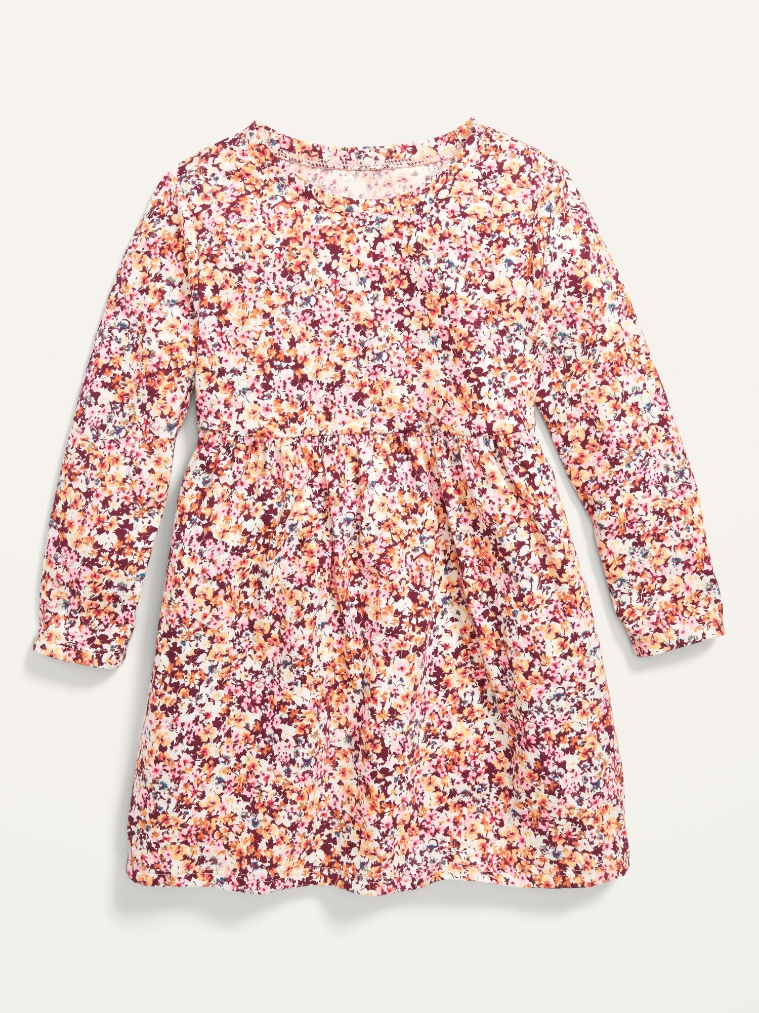 Patterned JerseyKnit LongSleeve Dress for Baby Girls Old Navy