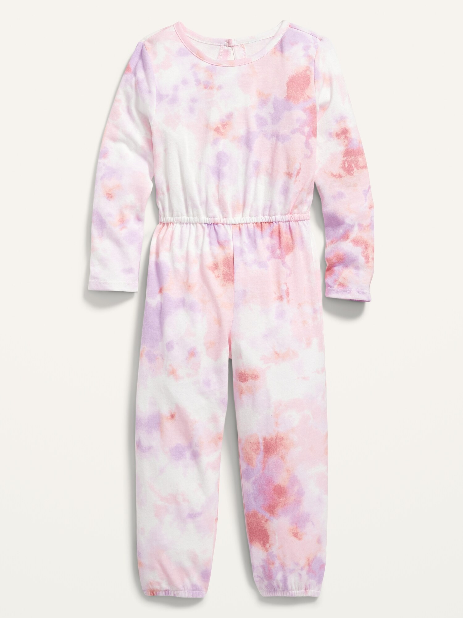 Patterned CinchedWaist JerseyKnit Jumpsuit for Toddler Girls Old Navy