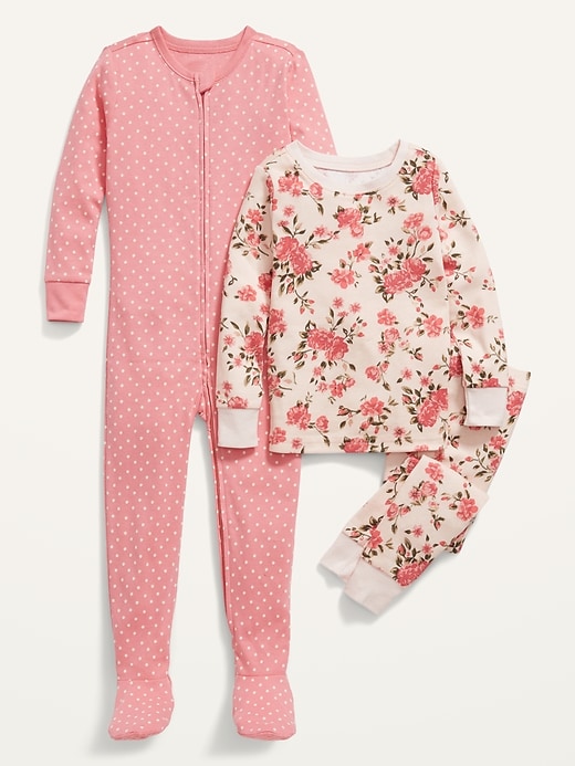 View large product image 1 of 2. Unisex 3-Piece Pajama Set for Toddler & Baby