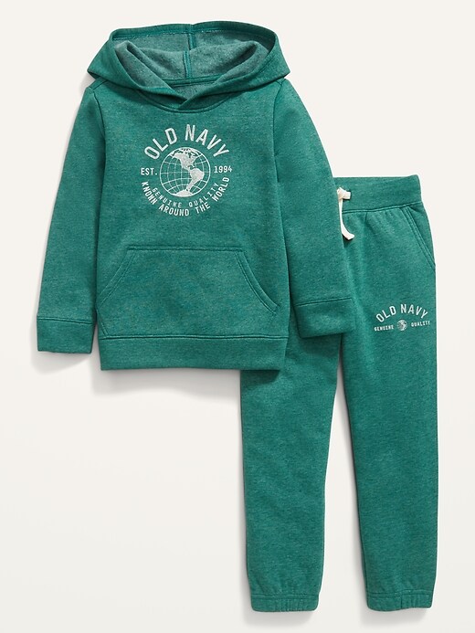View large product image 1 of 1. Unisex Hoodie & Sweatpants Set for Toddler