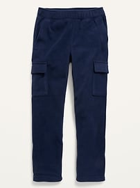 View large product image 3 of 3. Cozy Micro Fleece Cargo Tapered Sweatpants For Boys