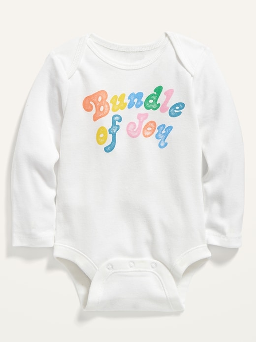 Old Navy Unisex Matching Graphic Long-Sleeve Bodysuit for Baby. 1