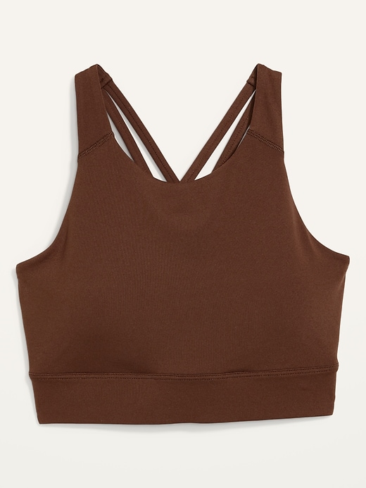 Image number 4 showing, Medium-Support Strappy Longline Sports Bra