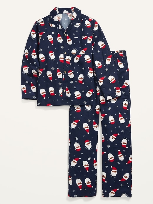 View large product image 2 of 4. Gender-Neutral Matching Flannel Pajama Set For Kids