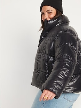 Water-Resistant Frost Free Short Puffer Jacket for Women