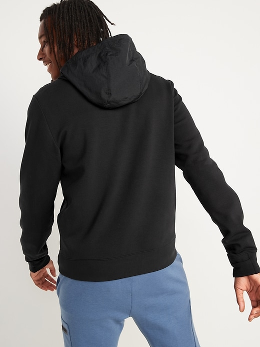 Image number 2 showing, Dynamic Fleece Woven Nylon Zip Hoodie