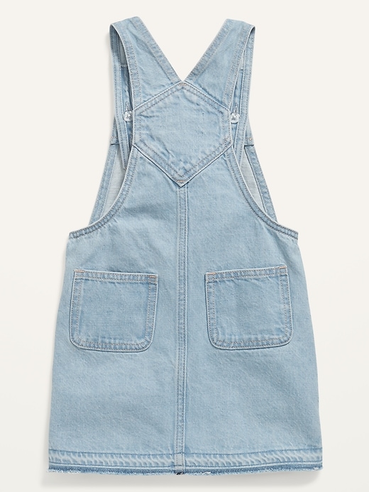 View large product image 2 of 2. Frayed Hem Jean Skirtall for Toddler Girls