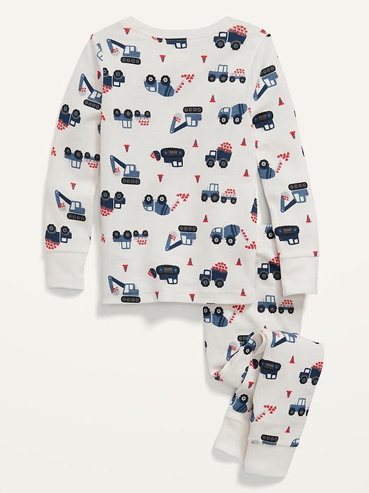 View large product image 2 of 2. Unisex Construction-Print Pajama Set for Toddler & Baby