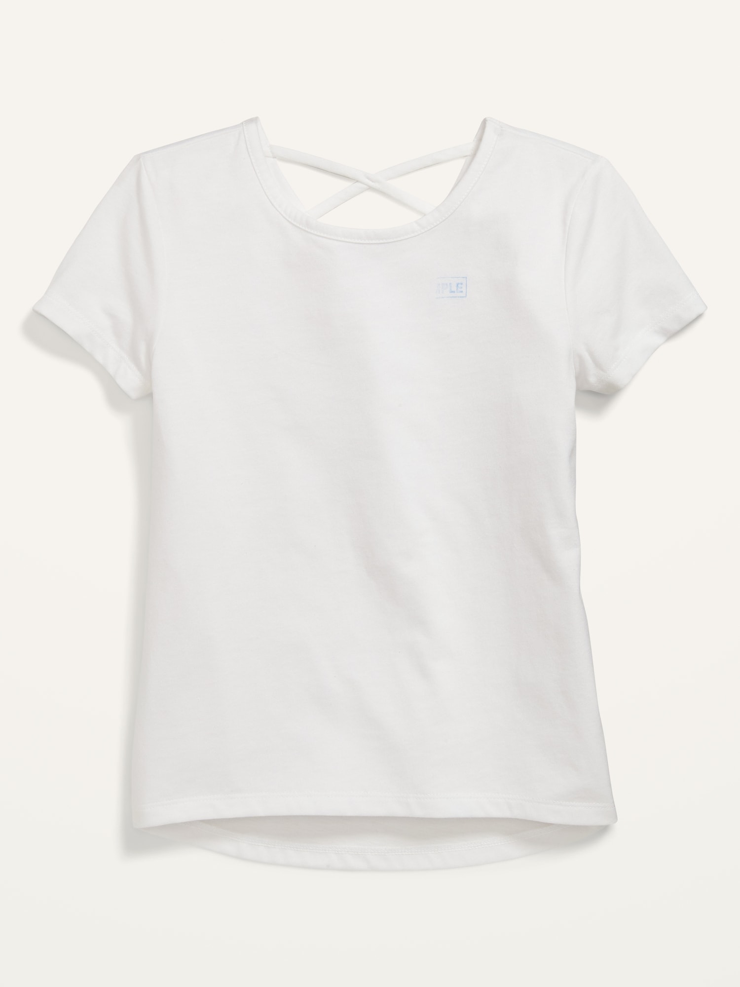 Oldnavy Short-Sleeve Softest Lattice-Back T-Shirt for Girls