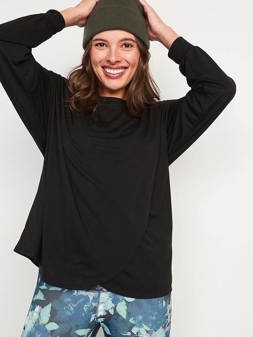 Image number 1 showing, Maternity Cross-Front Nursing Top