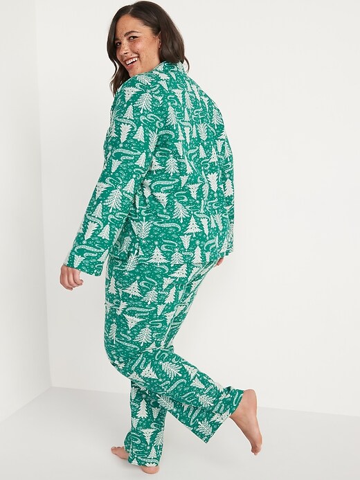 Image number 8 showing, Printed Flannel Pajama Set
