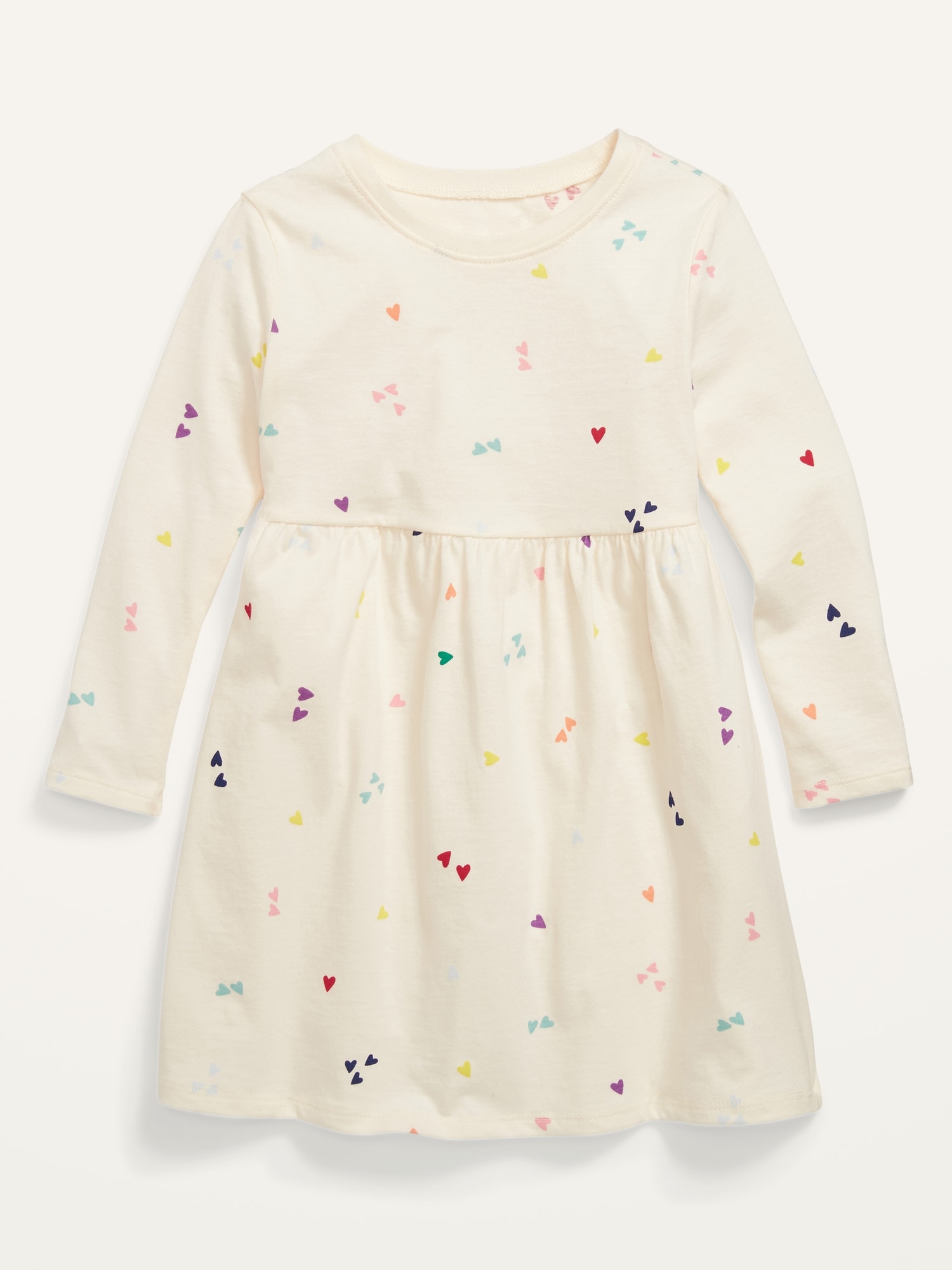 Patterned Jersey-Knit Long-Sleeve Dress for Baby Girls | Old Navy