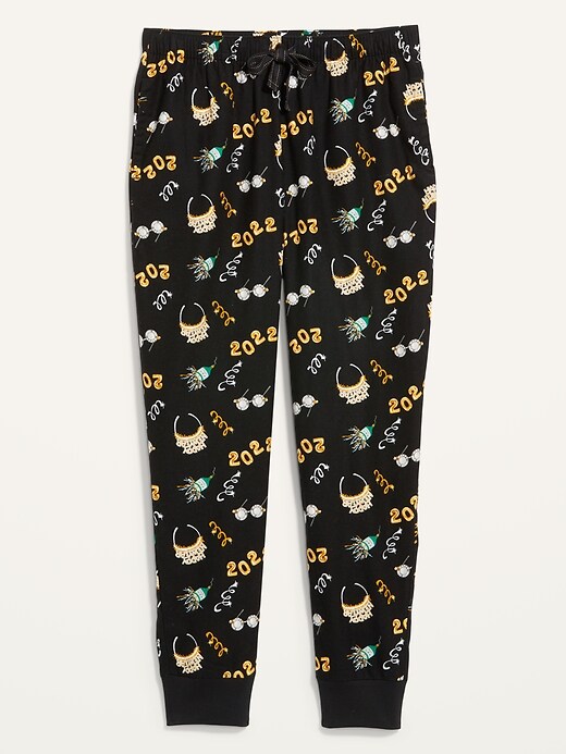 Image number 4 showing, Matching Printed Flannel Jogger Pajama Pants for Women