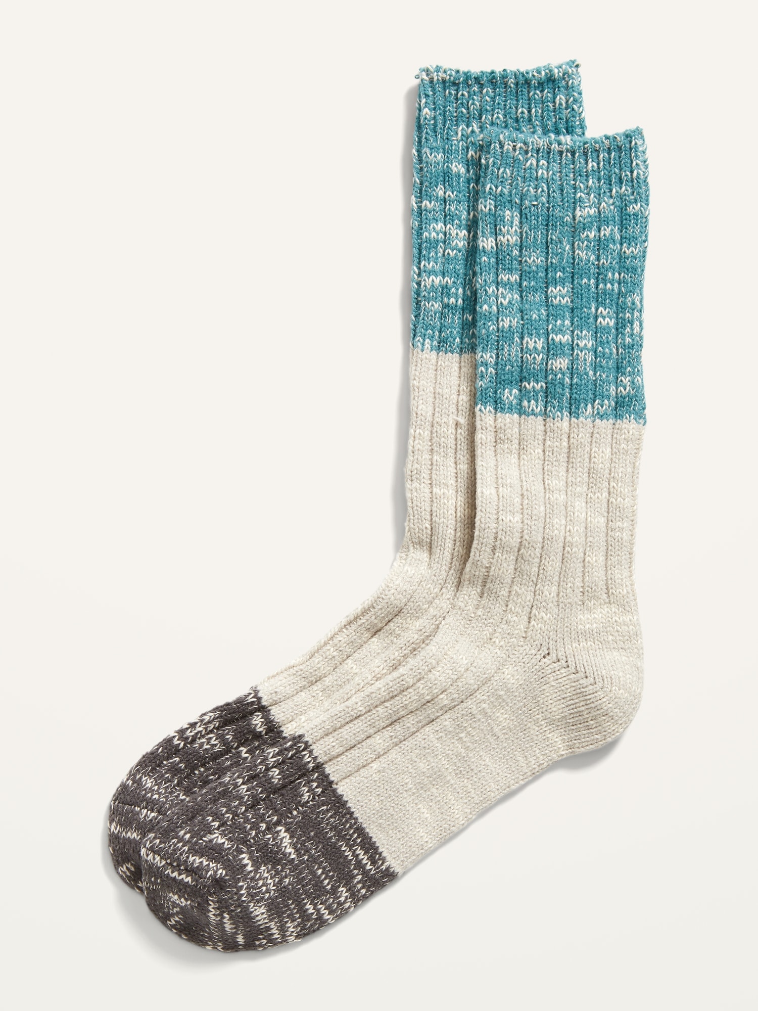 Marled-Knit Crew Socks for Men | Old Navy