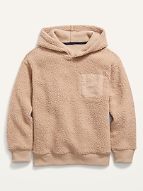 Oversized Sherpa Pullover Hoodie For Boys