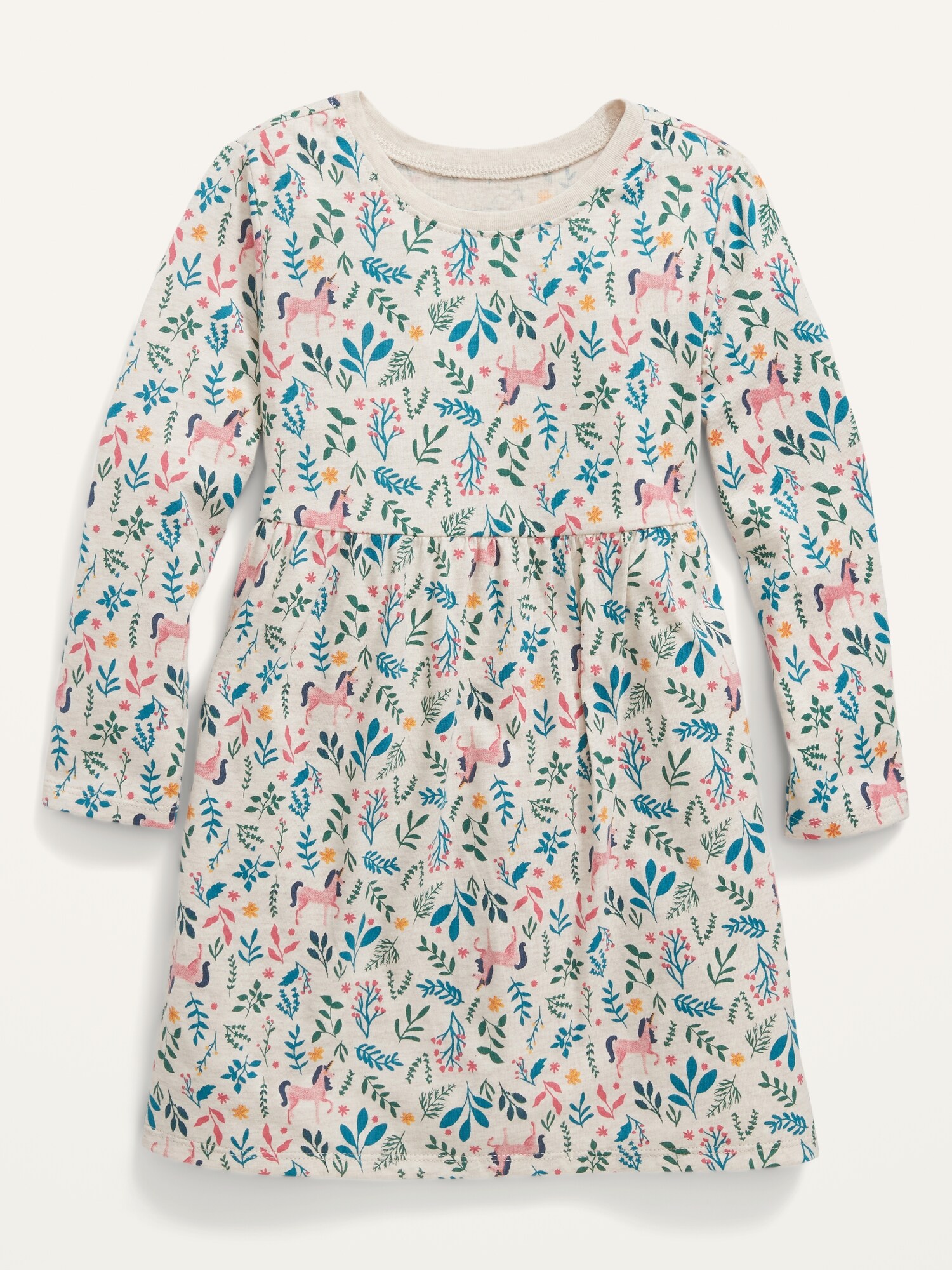 Patterned JerseyKnit LongSleeve Dress for Baby Girls Old Navy