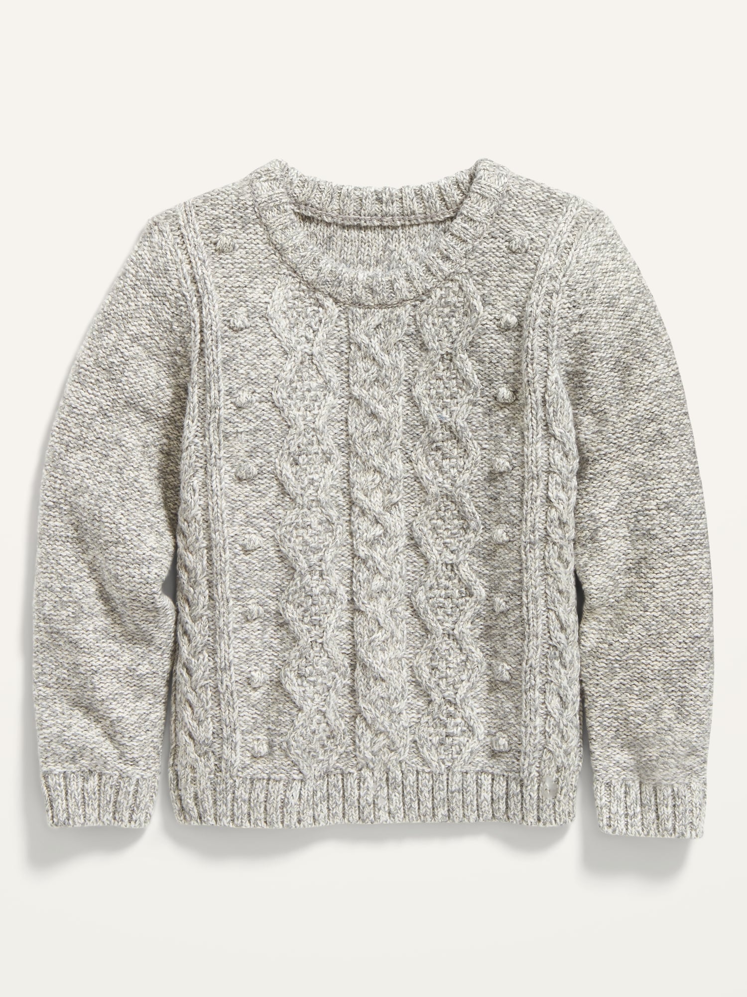 Cable-Knit Crew-Neck Sweater for Toddler Girls | Old Navy