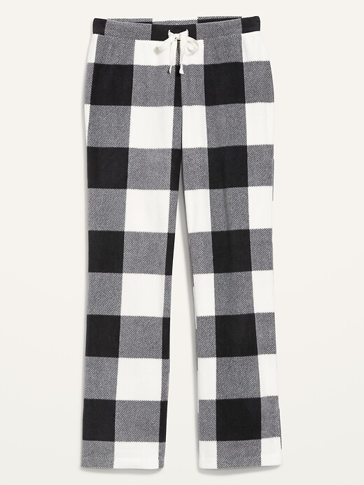 Image number 4 showing, Matching Printed Microfleece Pajama Pants for Women