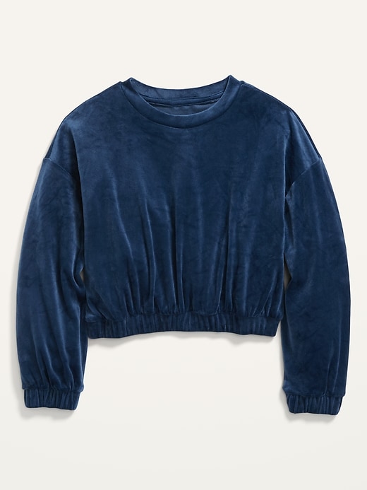 View large product image 1 of 2. Cozy Velour Sweatshirt for Girls