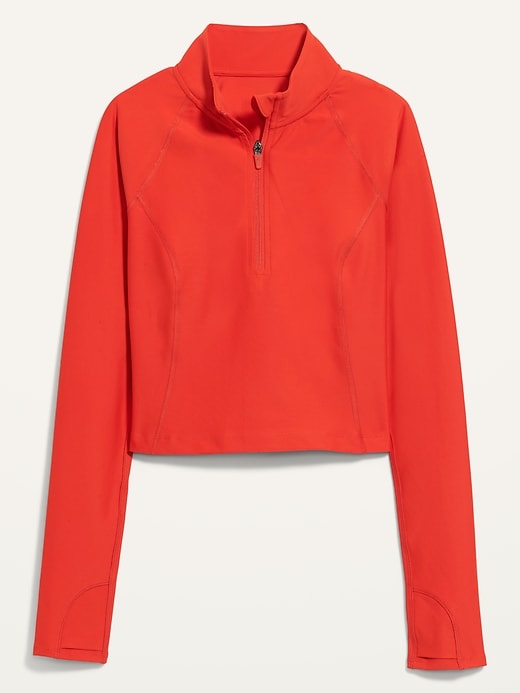 Old Navy PowerSoft Cropped Quarter-Zip Performance Top