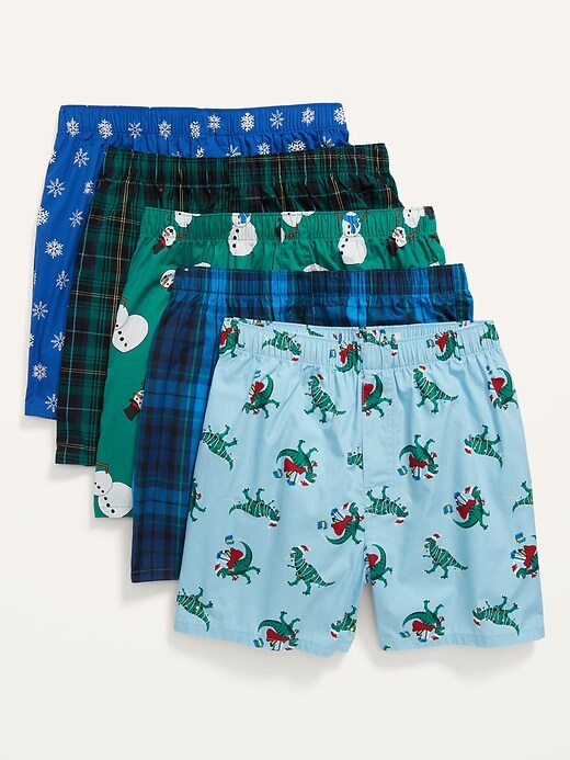 View large product image 1 of 1. Soft-Washed Boxer Shorts 5-Pack
