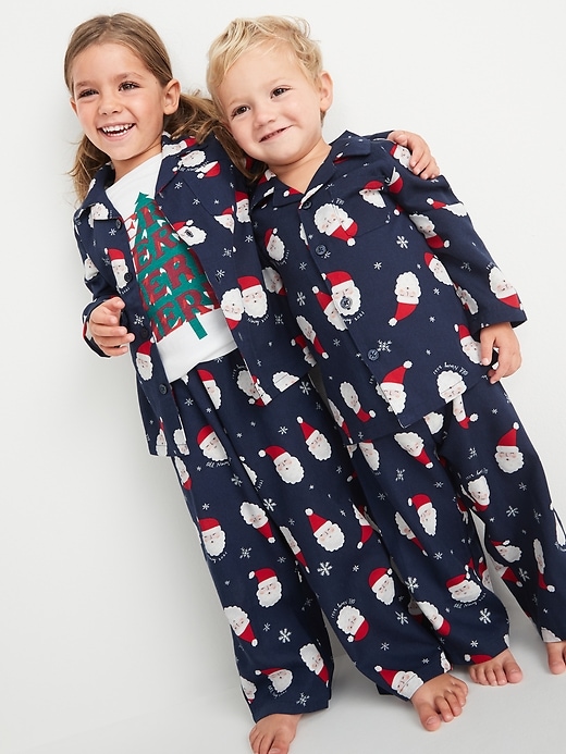 View large product image 1 of 3. Unisex Matching Flannel Pajama Set for Toddler & Baby