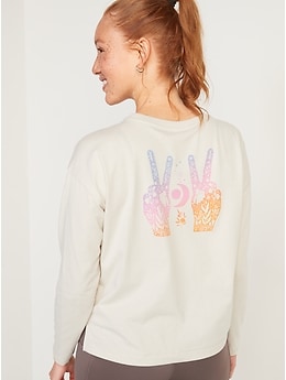 トップス PEACE Vintage Long Sleeve Tee cn27701034.jpg