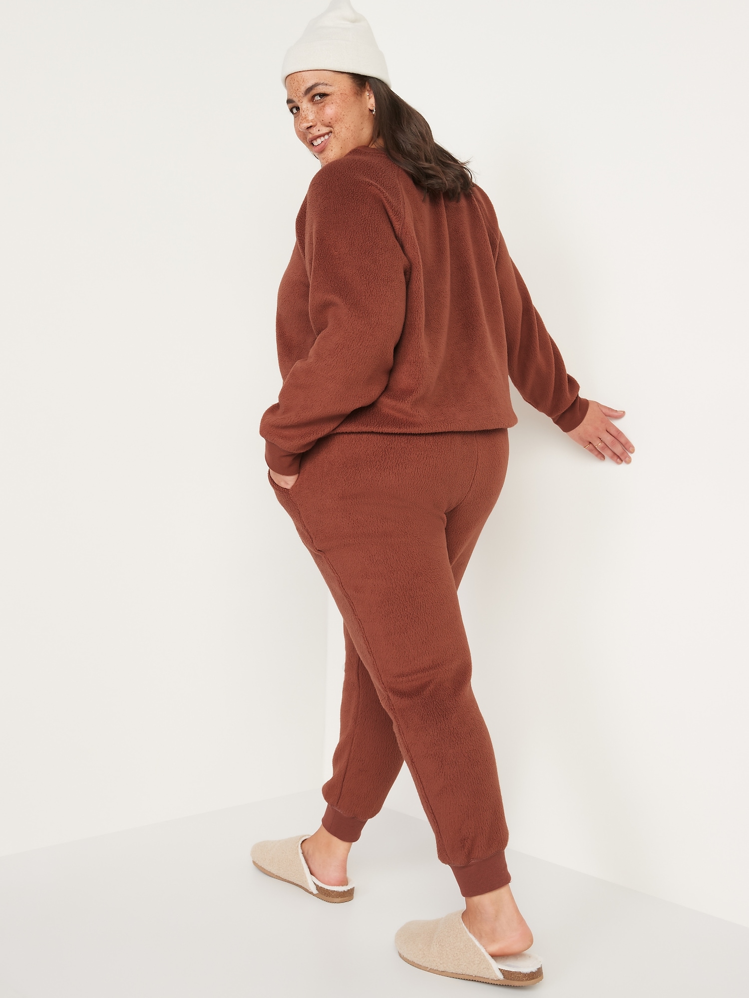 sherpa sweatpants women