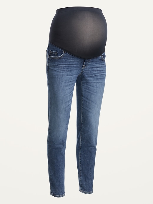 Old Navy Maternity Full Panel O.G. Straight Jeans. 1