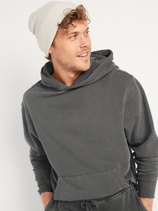 View large product image 2 of 3. Garment-Dyed Pullover Hoodie