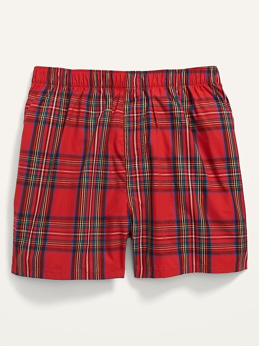 Old Navy Plaid Soft-Washed Boxer Shorts for Men. 1