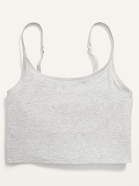 View large product image 3 of 4. Supima&#174 Cotton-Blend Cami Bralette Top