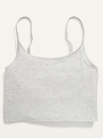 View large product image 4 of 4. Supima&#174 Cotton-Blend Cami Bralette Top