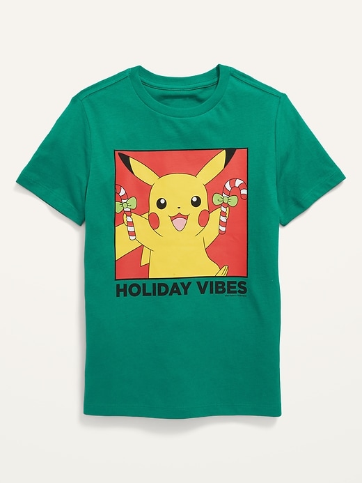 View large product image 1 of 1. Gender-Neutral Holiday-Themed Licensed Pop-Culture T-Shirt for Kids