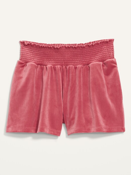 Image number 4 showing, High-Waisted Velvet Boxer Shorts -- 3-inch inseam