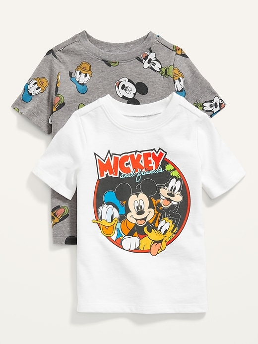 View large product image 1 of 2. Disney&#169 Mickey & Friends Unisex T-Shirt 2-Pack for Toddler