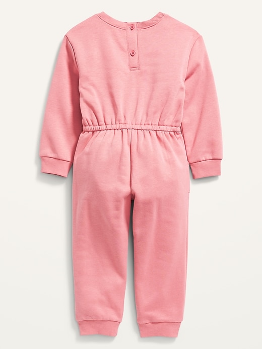 View large product image 2 of 2. "All for Love" French Terry Jumpsuit for Toddler Girls