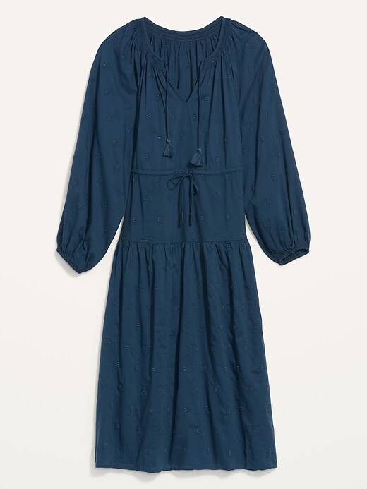 old navy embroidered dress Long-Sleeve Button-Front Embroidered Jean Dress for Toddler Girls
