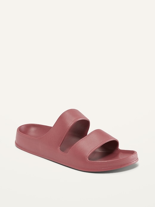Image number 1 showing, Solid-Color Eva Double-Strap Slide Sandals For Women