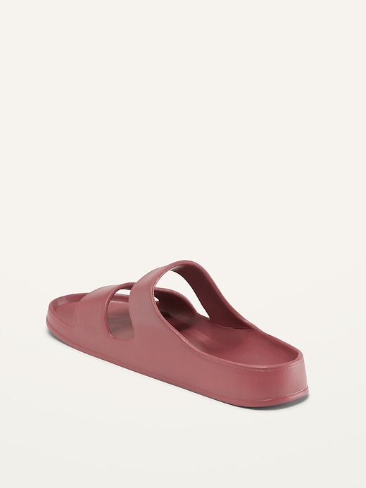 Image number 4 showing, Solid-Color Eva Double-Strap Slide Sandals For Women