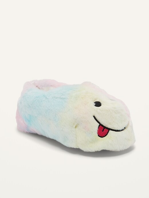 View large product image 1 of 1. Gender-Neutral Faux-Fur Critter Slippers for Kids