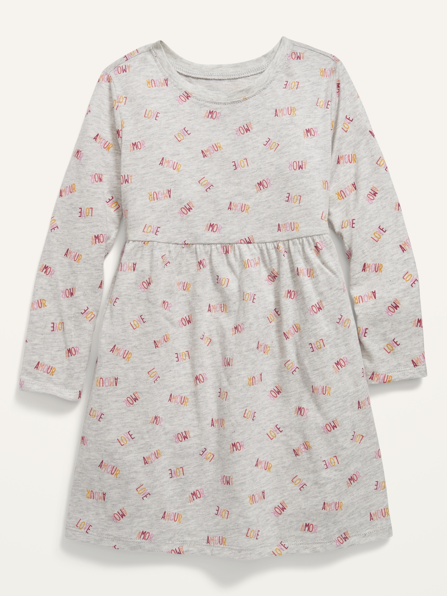 Patterned JerseyKnit LongSleeve Dress for Baby Girls Old Navy