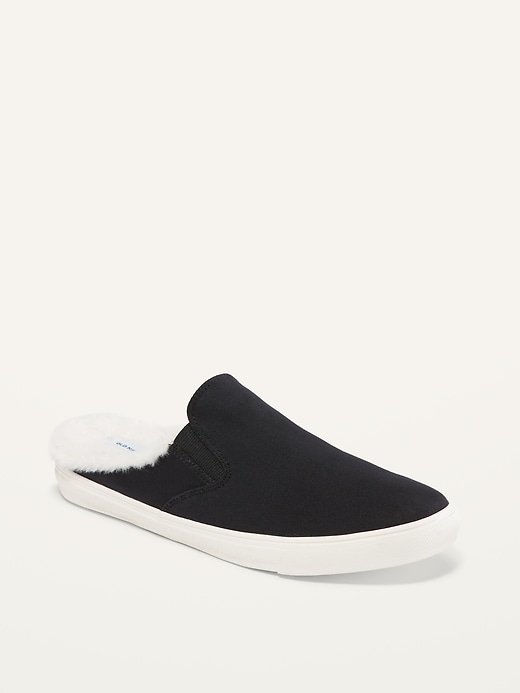 FauxFurLined SlipOn Mules For Women Old Navy