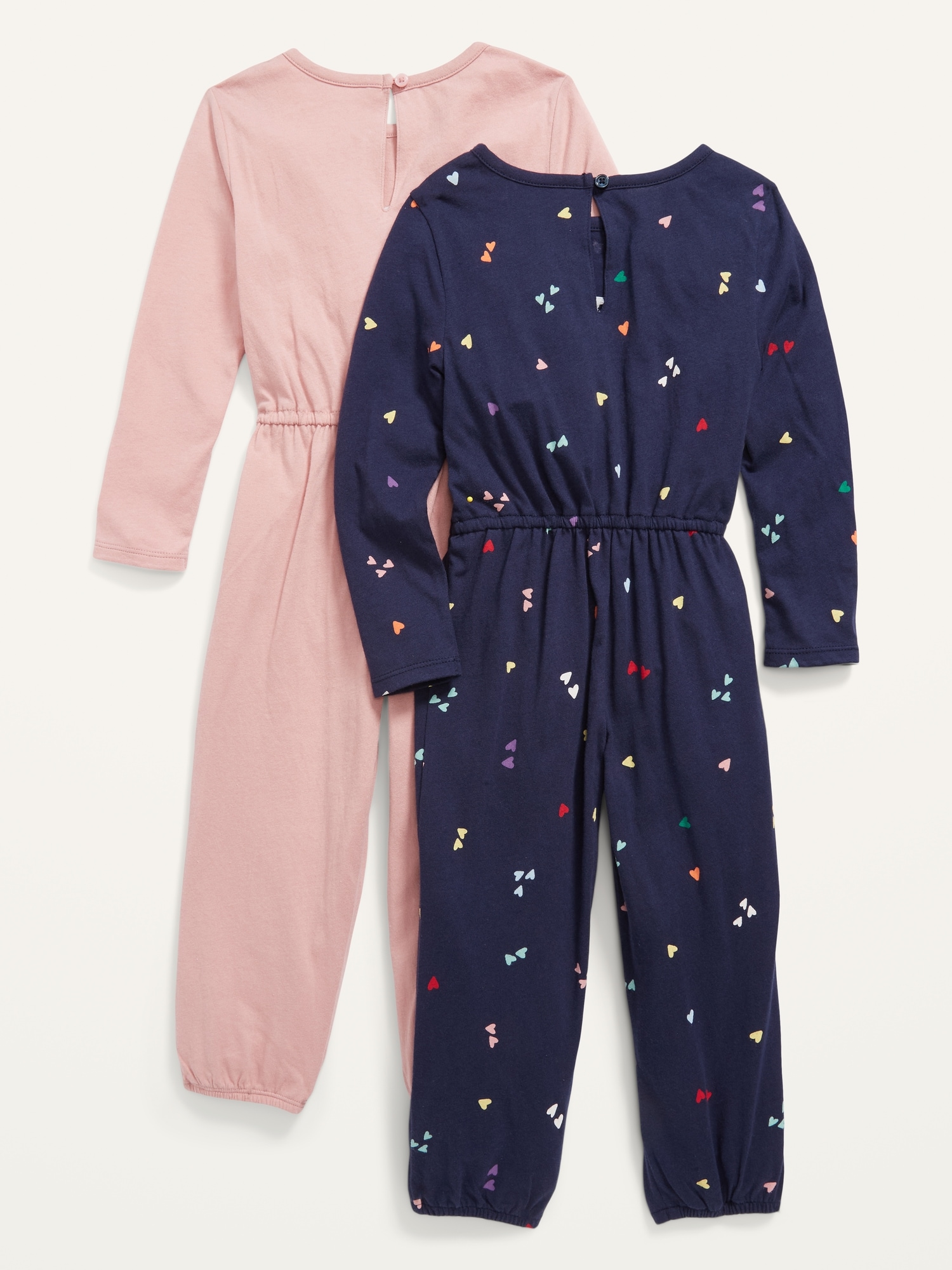 CinchedWaist JerseyKnit Jumpsuits 2Pack for Toddler Girls Old Navy